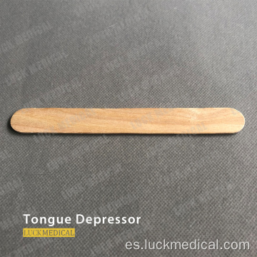 Depresor de lengua de madera desechable